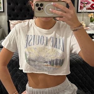 Garage cropped graphic tee